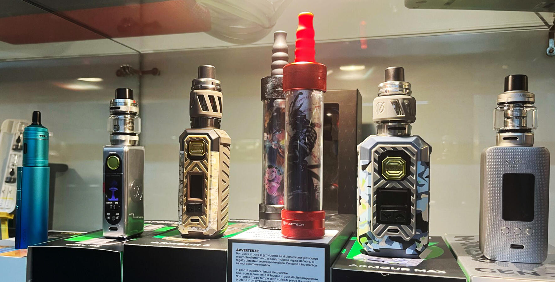 Vetrina e-cigs Emporio Vapori Sansepolcro